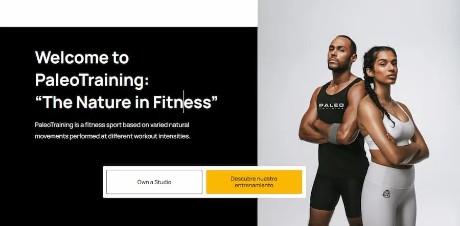 Captura del proyecto Paleo Training - Sistema de gestión de entrenamiento personalizado para Paleo Training